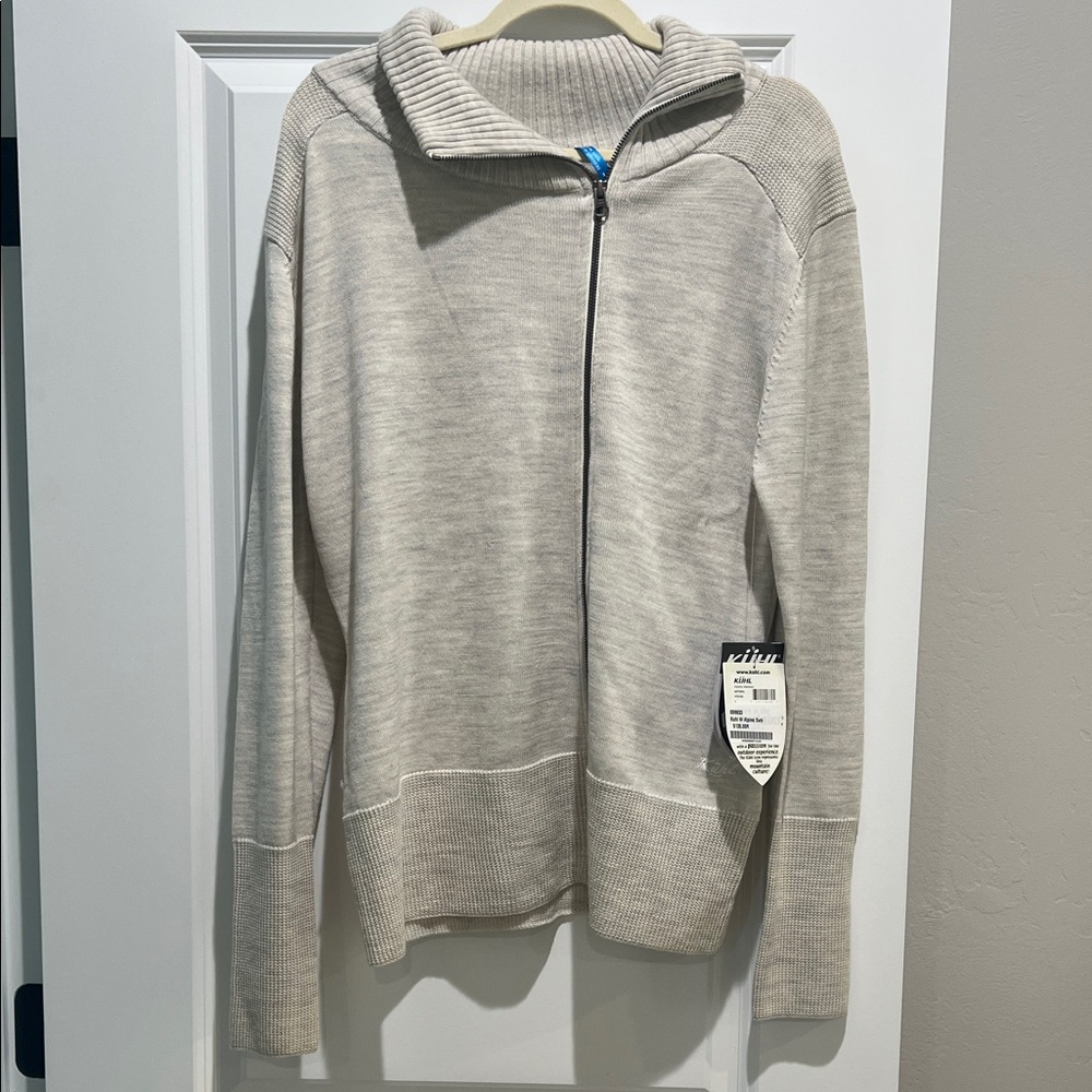 Kuhl Women's Sweater with Yellowstone Club logo  in Light Gray